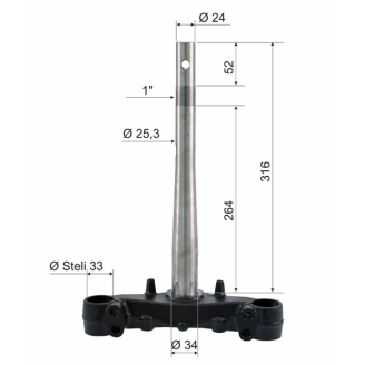 Testa forcella RMS Honda Sh 125-150cc RMS