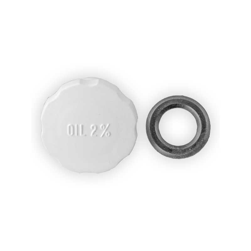 White Fuel Tank Cap Classic Piaggio Ciao-Sc-Bravo-50ccm 2T Ac 270586 Fuel Tanks and Accessories Rms Classic