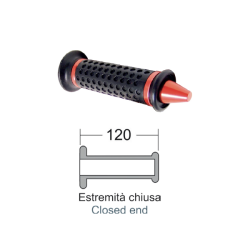 Manopole Nere/Rosso Puños RMS