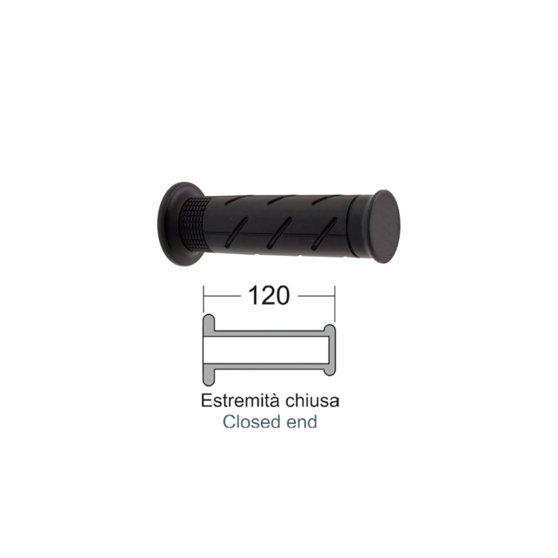 Domino Black Grips Honda Sh 300cc/Integra 700cc Grips Domino