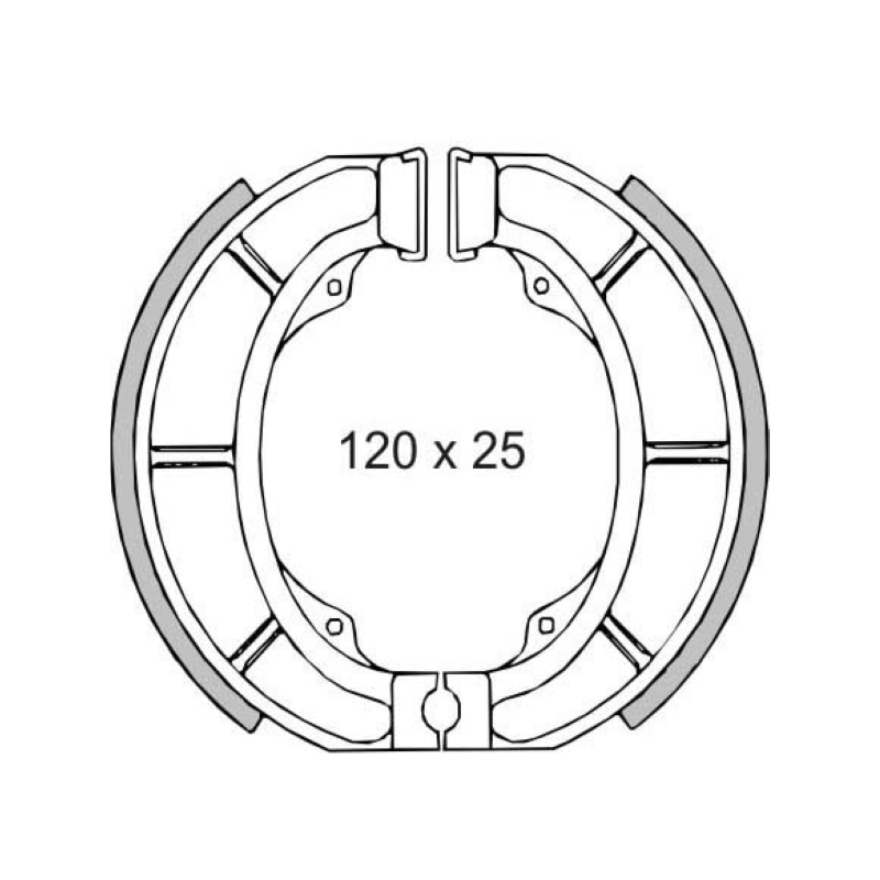 Ganasce freno posteriori RMS Aprilia Sr Ditech 50cc Ganasce Freno RMS
