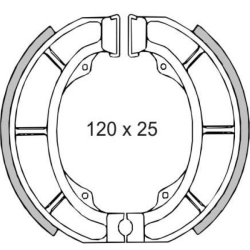 RMS Zapatas freno trasero Aprilia Sr Ditech 50cc Zapatas de freno RMS