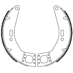 FERODO Brake Shoes ECO FSB893EF Brake Shoes Ferodo