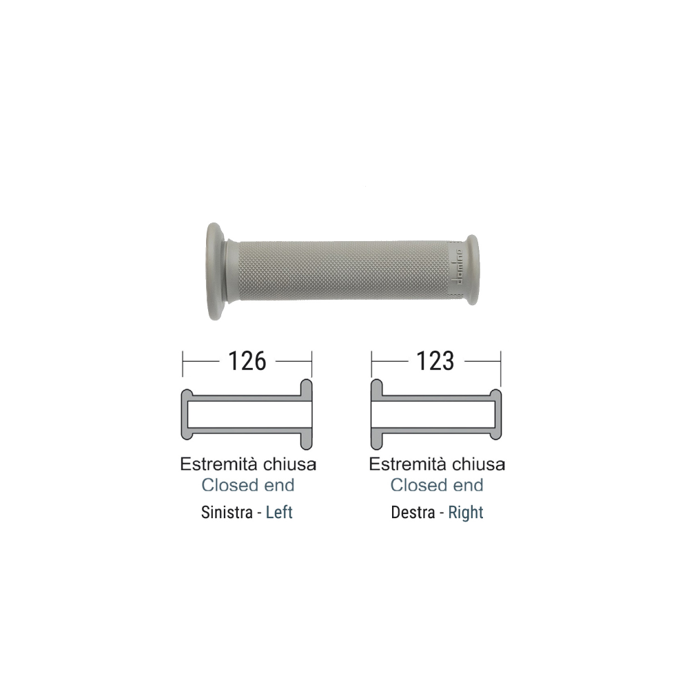 Manopole Domino Trial Grigio