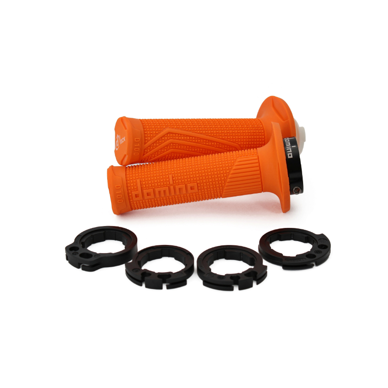 Domino Grips D-Lock Orange With Ferrule D10046C4500A9-0 - Orange Grips Domino