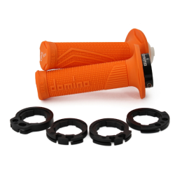 Domino Grips D-Lock Orange With Ferrule D10046C4500A9-0 - Orange Grips Domino