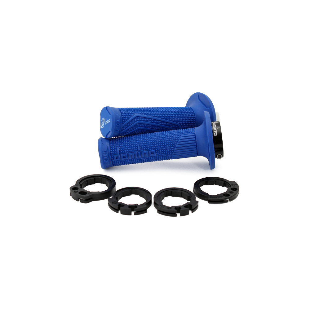 Manopole Domino D-Lock Blu Con Ghiere D10046C4800A9-0 - Blu