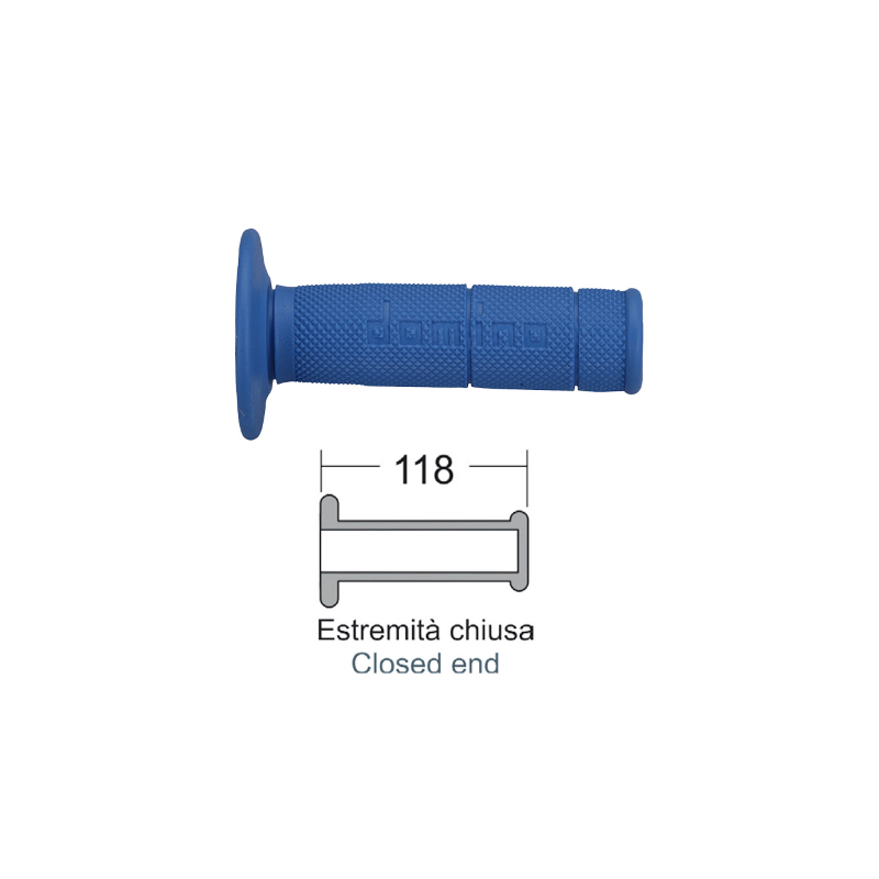 DOMINO Blue grips crossenduro Knobs Domino
