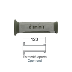Manopole Domino Turismo Grigio/Verde