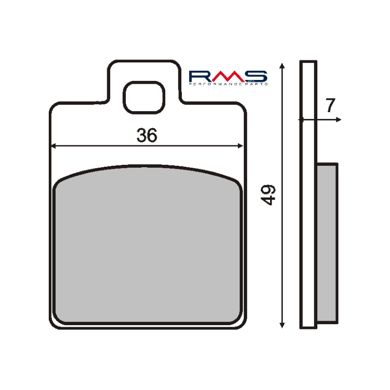 Pastiglie Freno Organiche Piaggio Liberty/Zip Bremsbeläge RMS