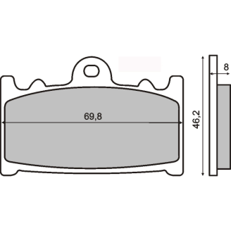 Pastiglie Freno Organiche Suzuki Gsr 600