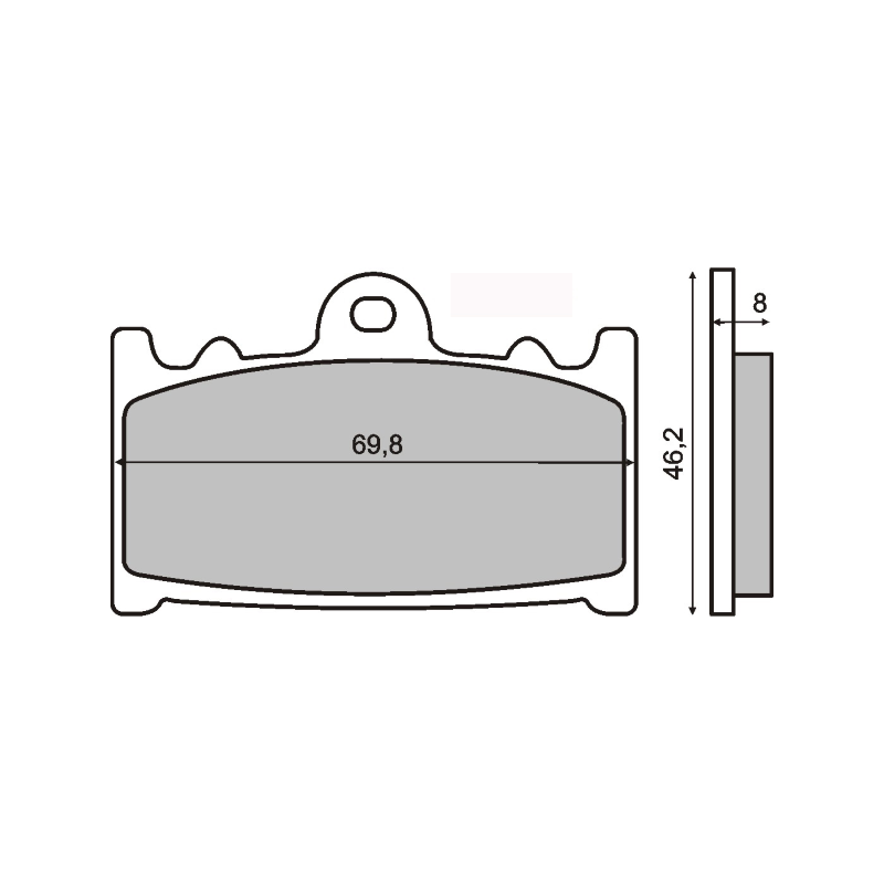 Plaquettes de Frein Organiques RMS Suzuki GSR 600 Plaquettes de frein RMS