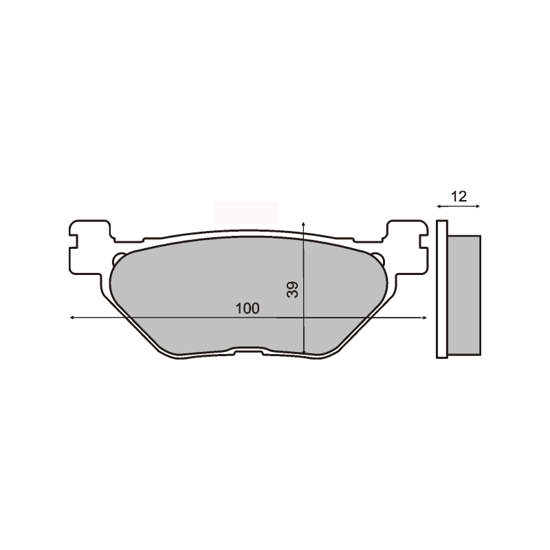 RMS Organic Brake Pads Yamaha T-Max 500cc Brake Pads RMS