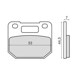 Plaquettes de Frein Organiques RMS Suzuki RG 80 Gamma Plaquettes de frein RMS