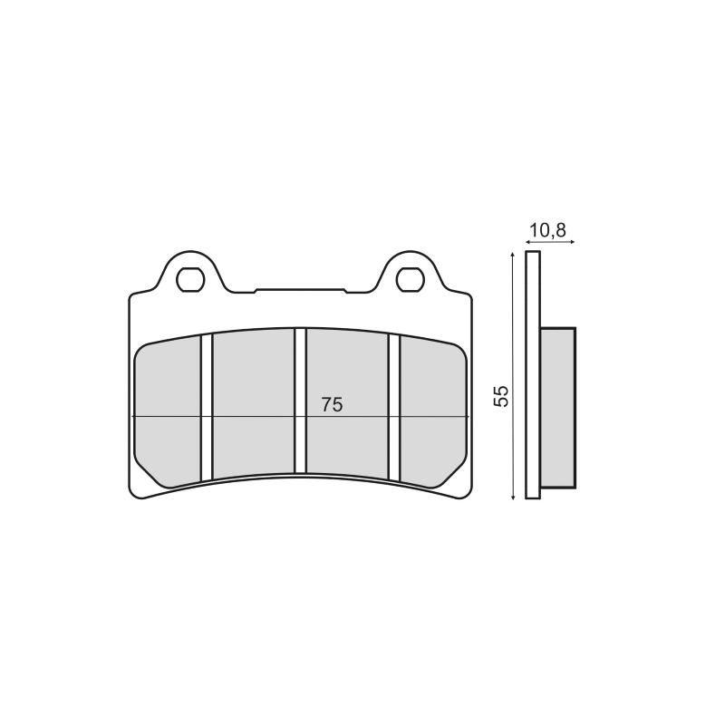 Sinter-Tech Brake Pads Yamaha Tdr 250cc Brake Pads RMS