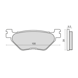 Pastiglie Freno Sinter-Tech Yamaha Tdm 900cc