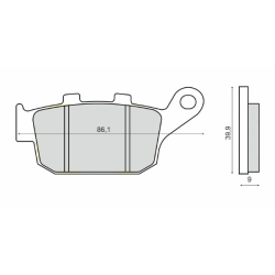 Pastiglie Freno Sinter-Tech Honda Cbr 650F