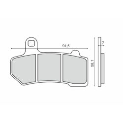 Pastiglie Freno Sinter Sinterizzate Harley Davidson Vrsca 1130 V-Rod