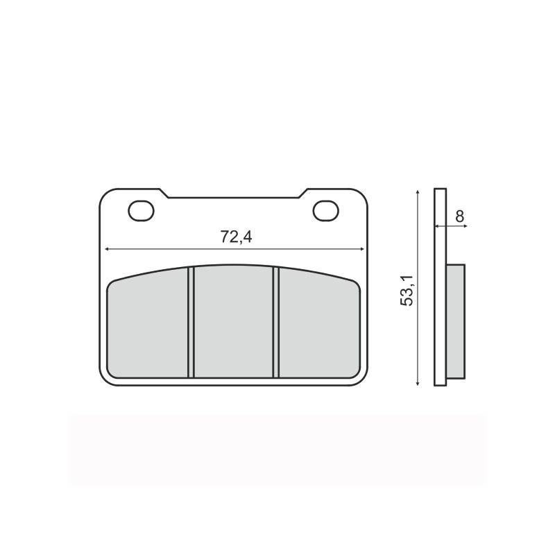 Pastiglie Freno Sinter-Tech Sym Maxsym 400cc Pastiglie Freno RMS