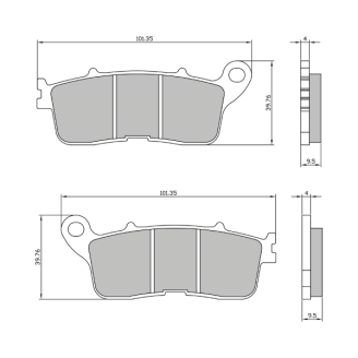 Pastiglie Freno Sinter Sinterizzate Honda Vfr 800