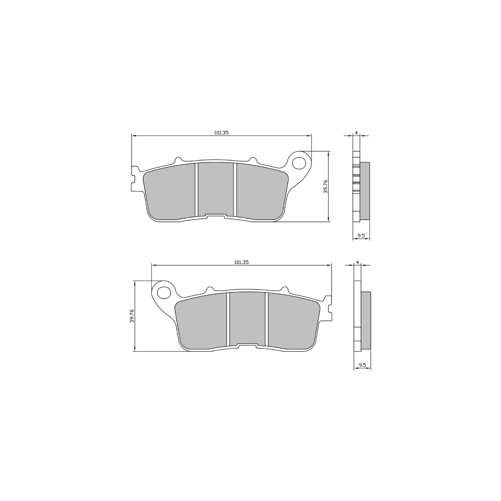 Pastiglie Freno Sinter Sinterizzate Honda Vfr 800