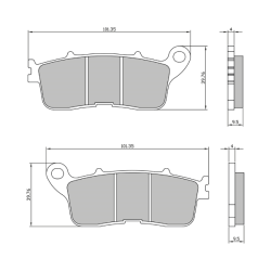 Pastiglie Freno Sinter Sinterizzate Honda Vfr 800