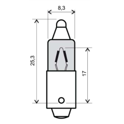 Lampadine RMS 12v 23w Glühbirnen RMS