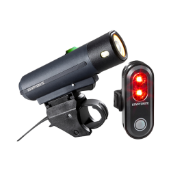 Kit Luci Street F-500 (500 Lumen) + Avenue R-45 - Nero Accessori Kryptonite