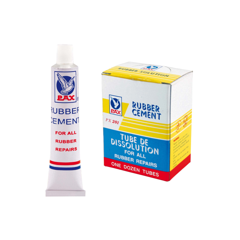 Boîte avec résine pour patch en caoutchouc - 20cc 12 pièces Trousse de réparation Pax Motive