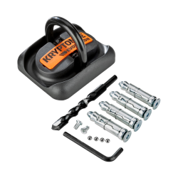 Anclaje suelo EVOLUTION - negro naranja Candados y cadenas para bicicletas Kryptonite