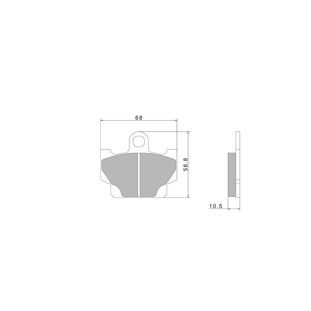 Pastiglie Freno Nissin A0270 Premium Semi-Metallic - 2P-230NS
