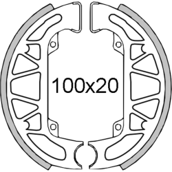 Bremsbeläge Piaggio Sfera/Zip/Quartz 50cc Bremsbacken RMS