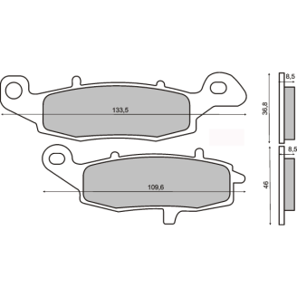 Pastiglie Freno Sinter-Tech Kawasaki Klr 650cc