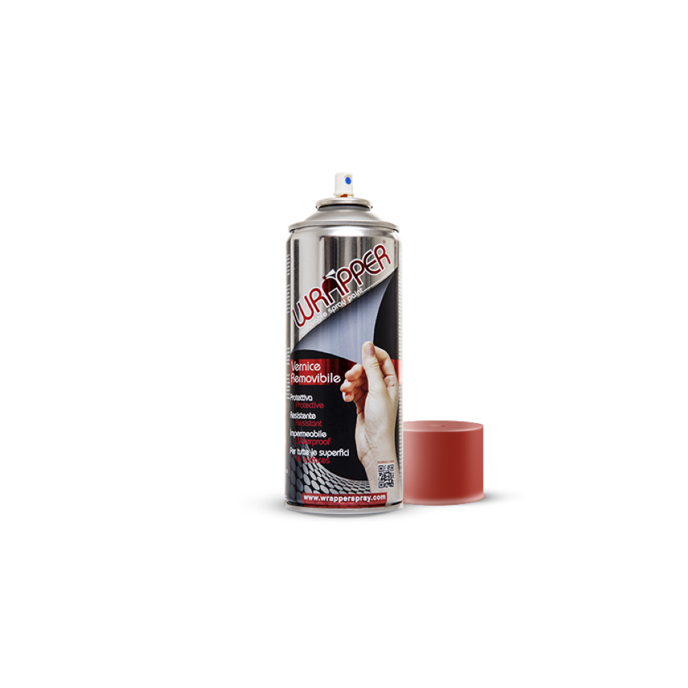 Bomboletta vernice rimovibile Wrapper Rosso Fuoco 400ml Wrapperspray