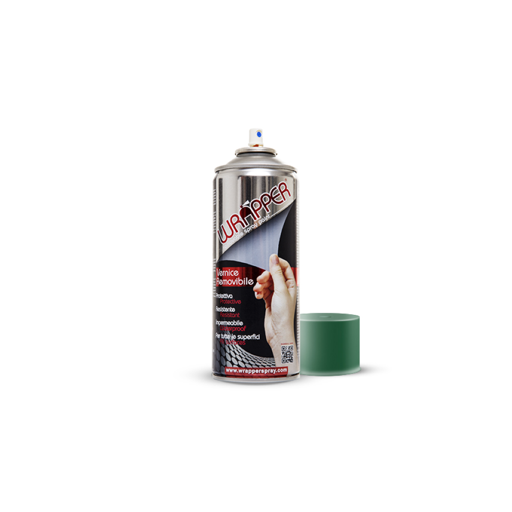 Bomboletta vernice rimovibile Wrapper Verde Menta 400ml Wrapperspray