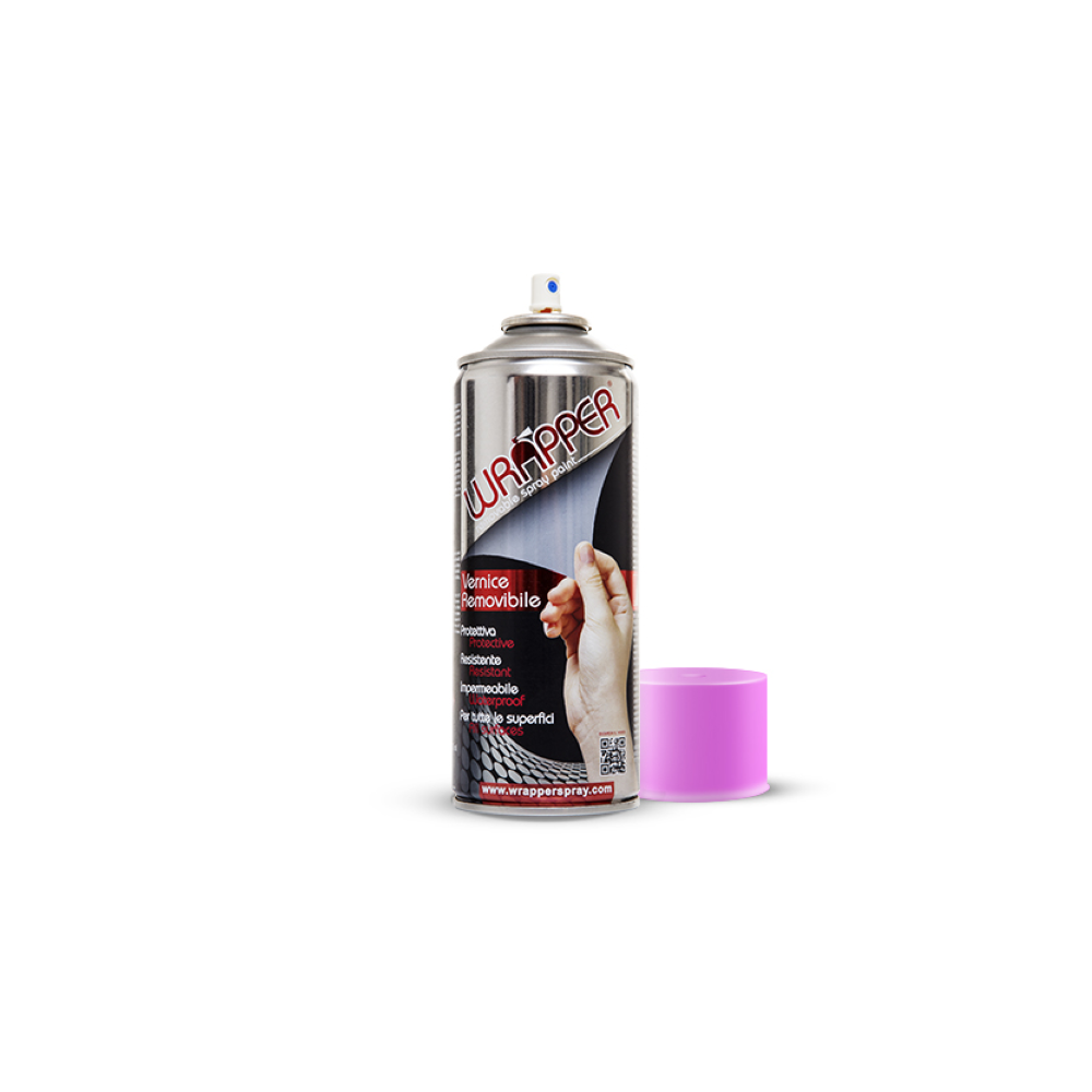 Bomboletta vernice rimovibile Wrapper Fluo Fuxia 400ml Wrapperspray