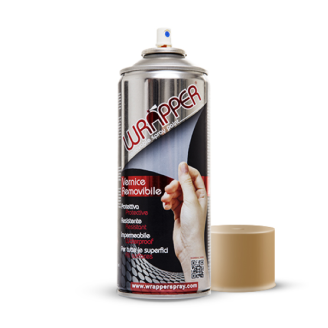 Bomboletta vernice rimovibile Wrapper beige sand 400ml Wrapperspray