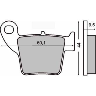 Plaquettes de Frein Frittée Sinter-Tech Honda CR 250cc Plaquettes de frein RMS