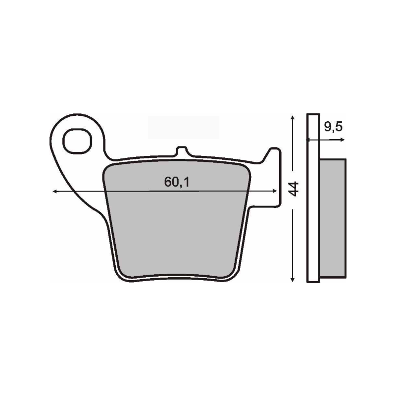 Sinter-Tech Brake Pads Honda Cr 250cc Brake Pads RMS
