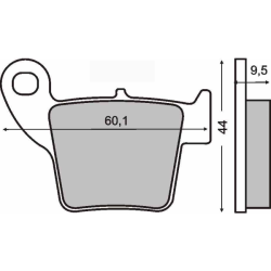Plaquettes de Frein Frittée Sinter-Tech Honda CR 250cc Plaquettes de frein RMS