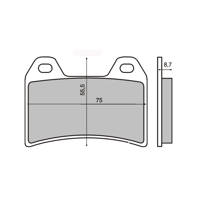  Organic Brake Pads Ducati Monster 1000cc Brake Pads RMS