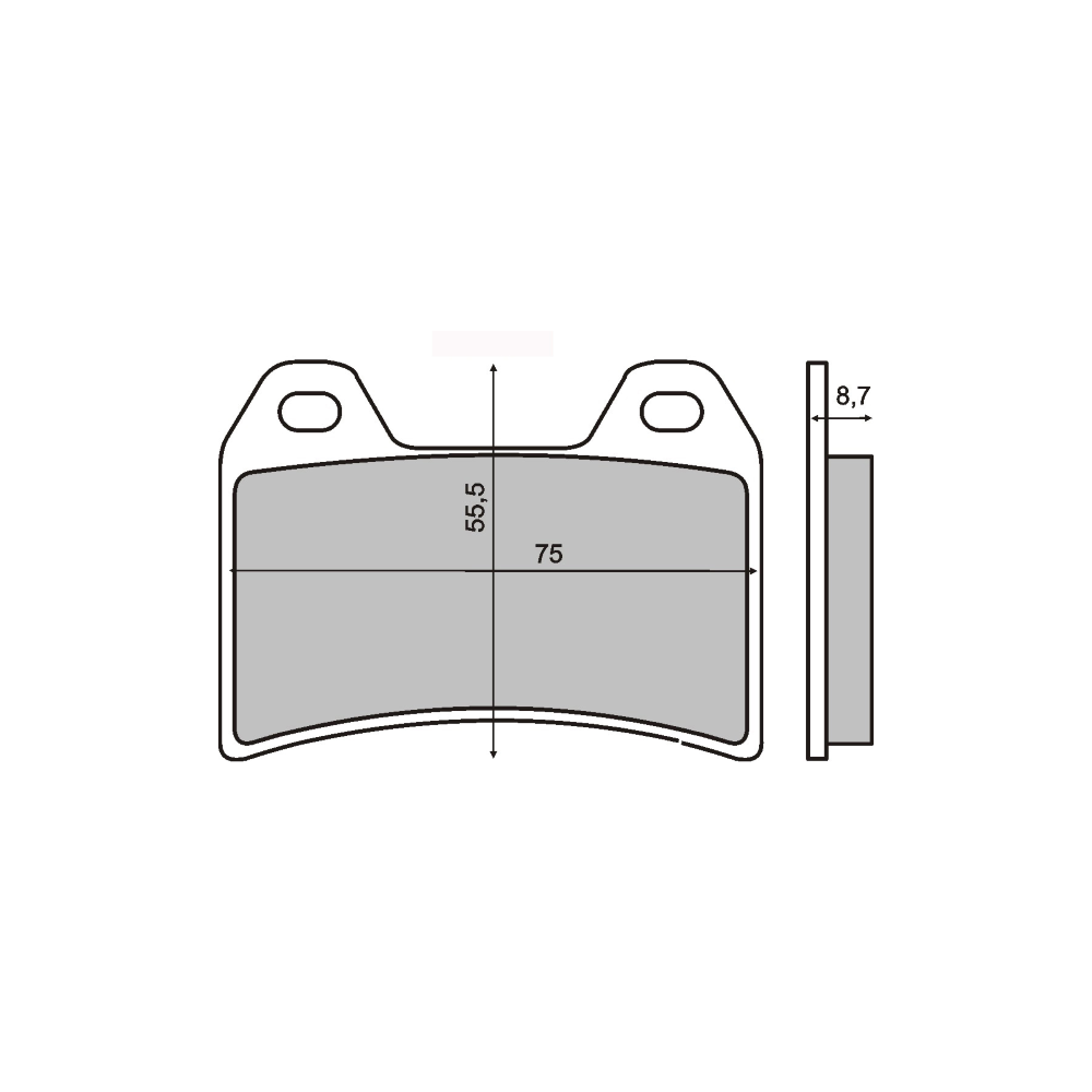 Plaquettes de Frein Frittée Sinter-Tech Ducati Monster 400cc Plaquettes de frein RMS