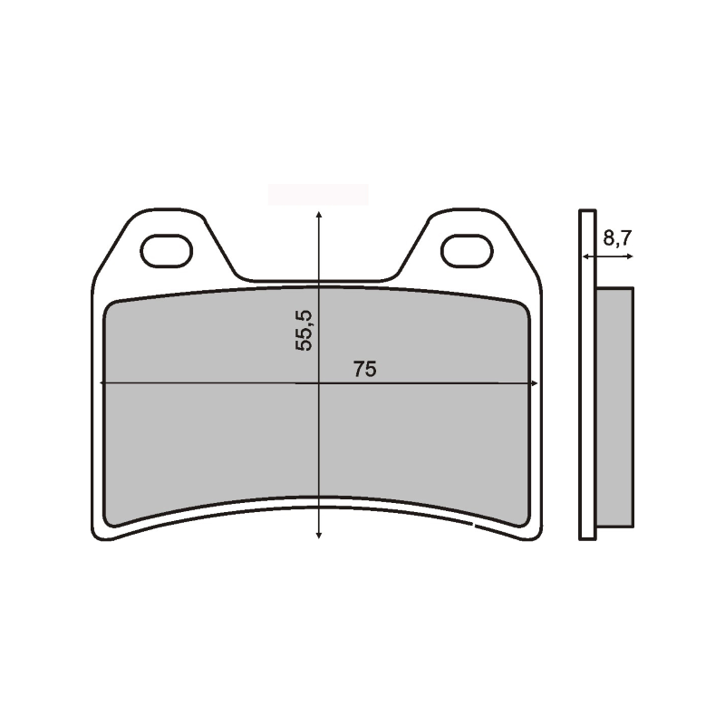 Sinter-Tech Brake Pads Ducati Monster 400cc Brake Pads RMS
