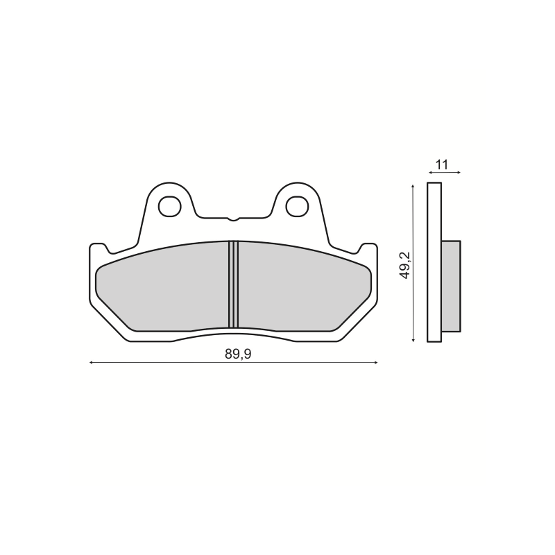 Pastiglie Freno Organiche Honda Cb 125cc Pastiglie Freno RMS