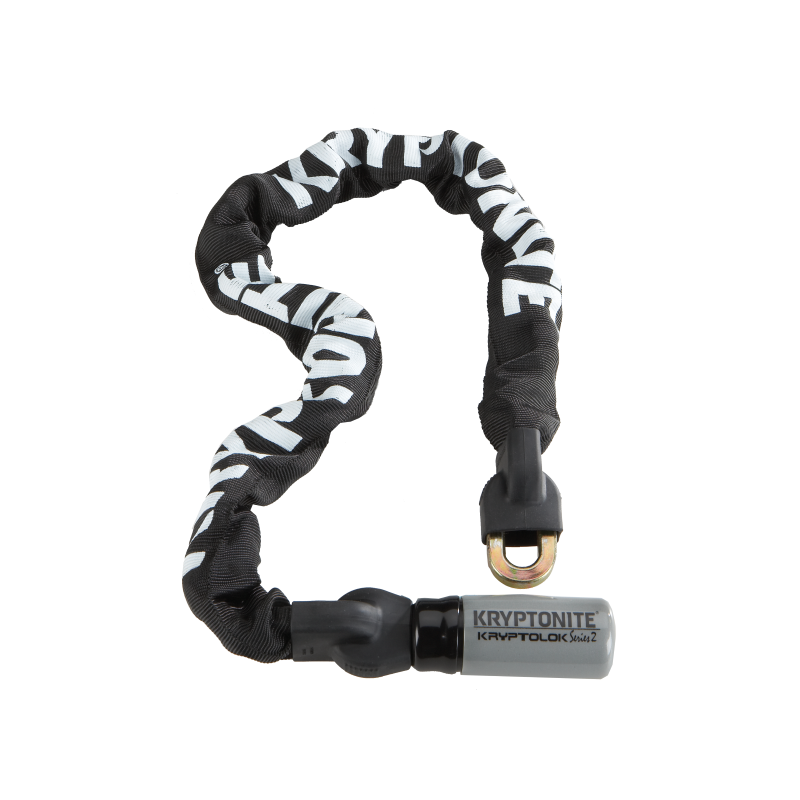 Antivol à chaîne intégré KRYPTOLOK SERIE 2 - 120 cm, noir argent Cadenas et chaînes de vélo Kryptonite