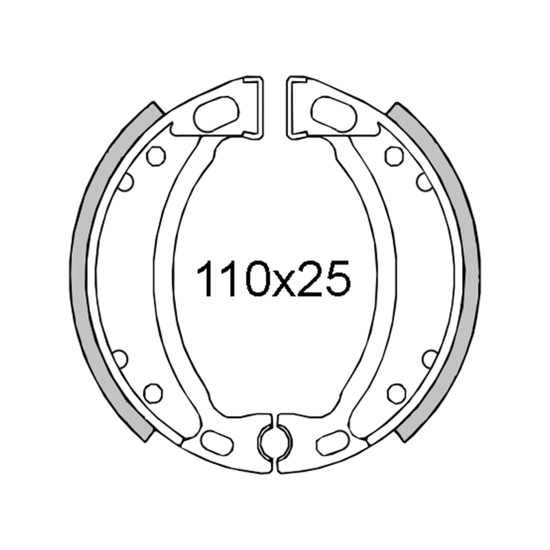Par de zapatas de freno RMS MBK Booster 1994 Zapatas de freno RMS