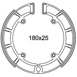 Ganasce Freno Ferodo FSB955 Bremsbacken Ferodo
