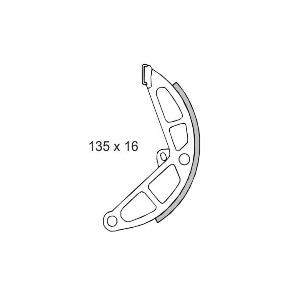 Ganasce freno posteriori RMS Classic Piaggio Ciao/Bravo/Si 50cc 414...