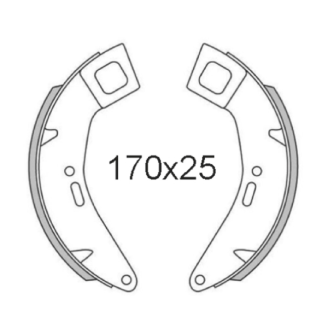 Coppia ganasce freno anteriore RMS Classic Piaggio Cosa 1/2 414429 ...