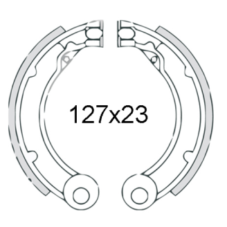 Ganasce freno posteriori RMS Classic Piaggio Vespa 125-150cc 1963/1...